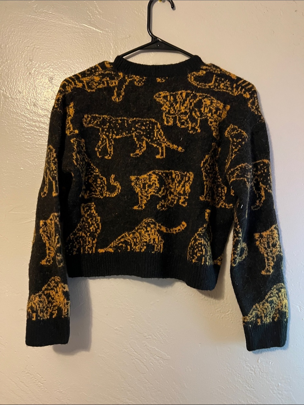 Rails Perci Leopard Cotton & Cashmere Sweater XXS - Picture 4 of 5